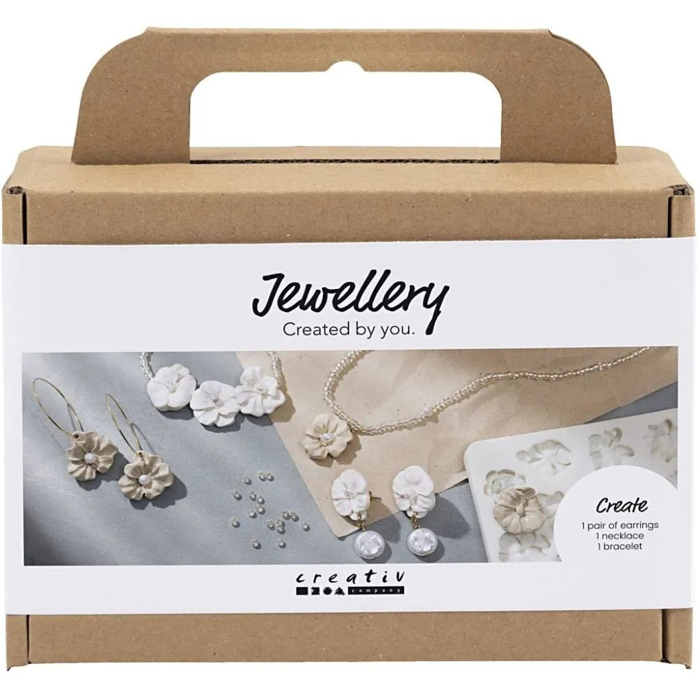 CC Mini Hobbyset Sieraden Oorbellen Armband en Halsketting met Bloemontwerp