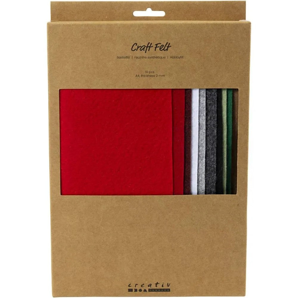 CC Hobby Felt A4 Christmas Colors 10 pcs