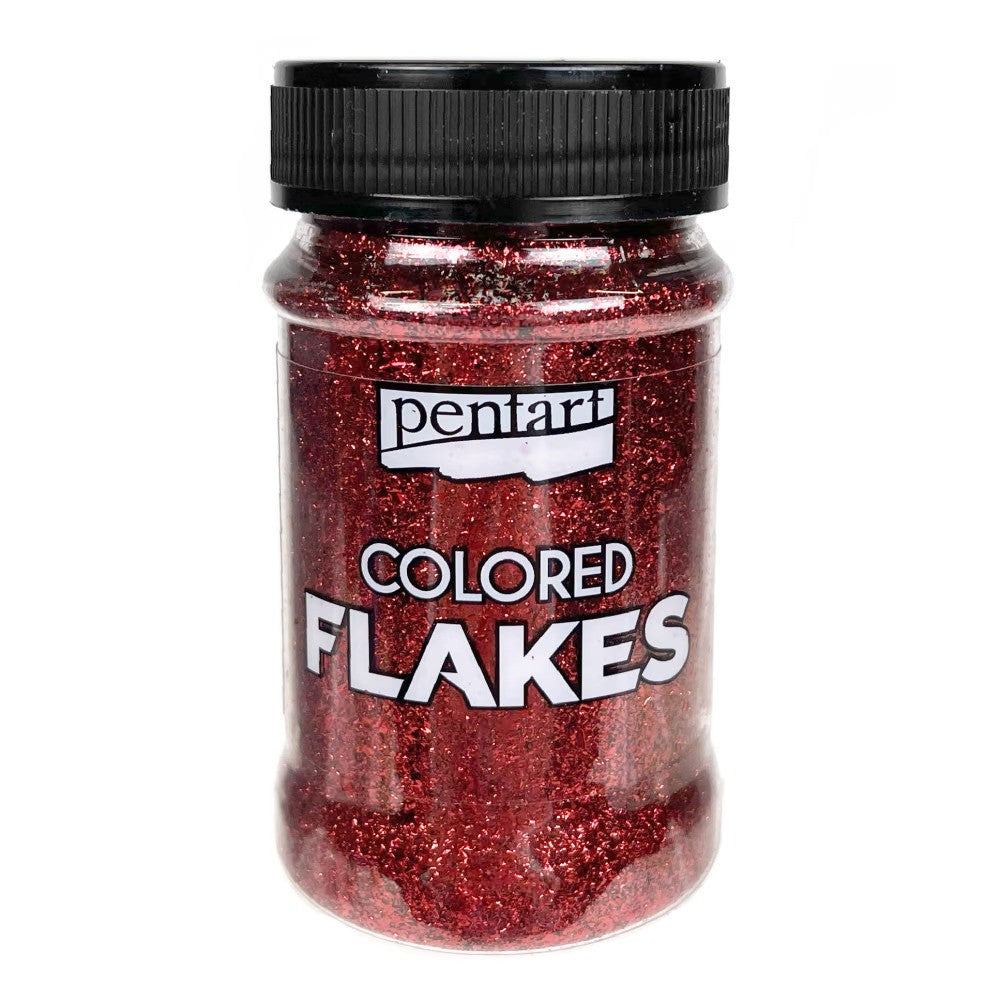Pentart Gekleurde Folievlokken Rood 100ml
