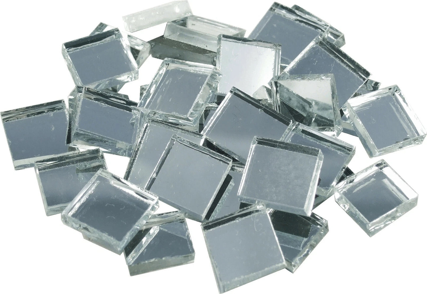 Mosaikstein Spiegel Mozaiekstenen Zilver 125gr 70 stuks