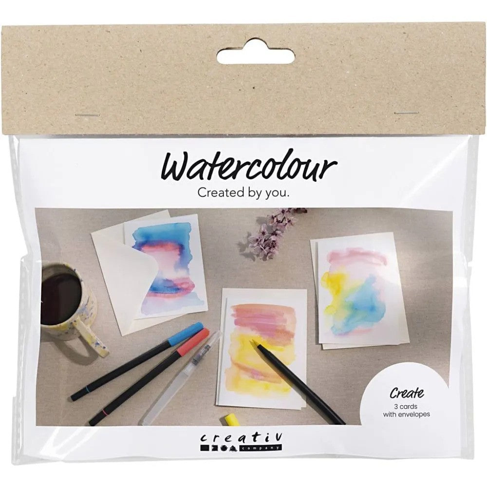 CC Mini Hobbyset Aquarellkarten und Umschläge