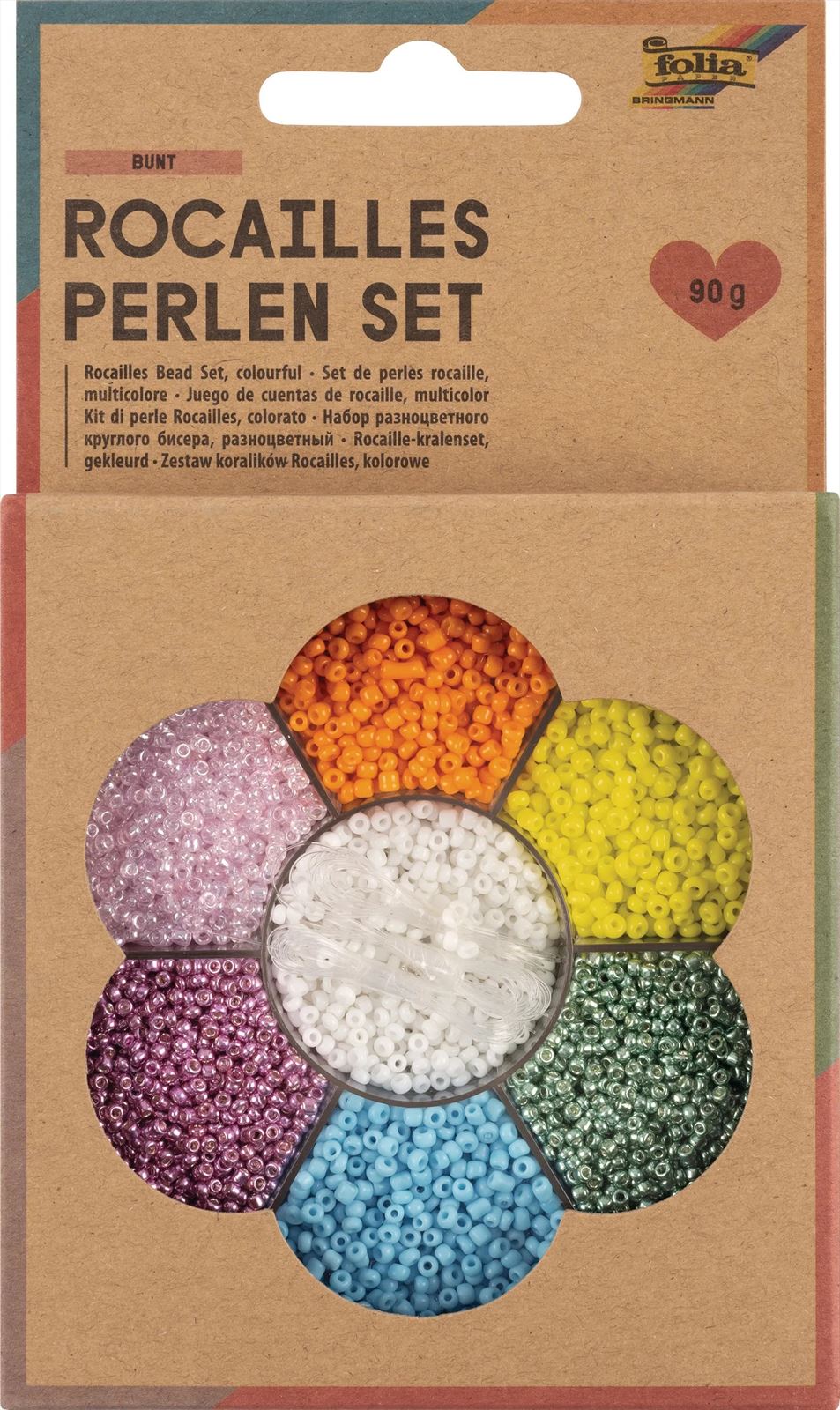 Folia Rocaille Kralen Set Kleurrijk