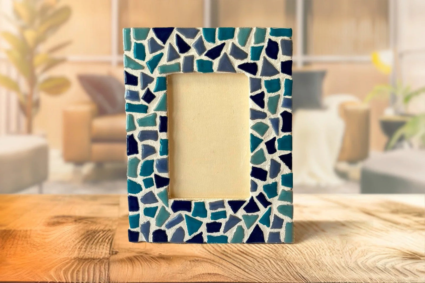 LC DIY Set - Mosaik Fotorahmen Blau
