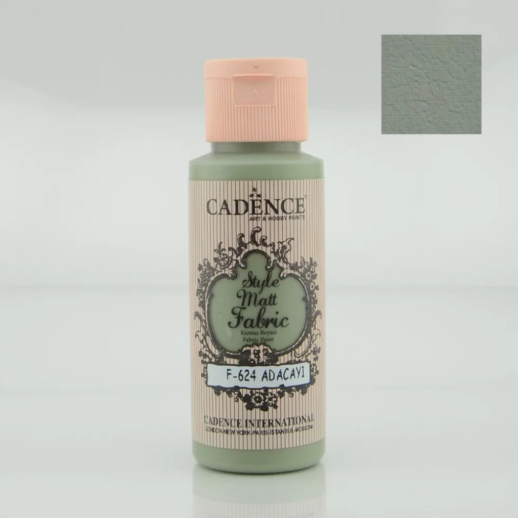 Cadence Style Matt Textile Paint 59ml Paint Sage