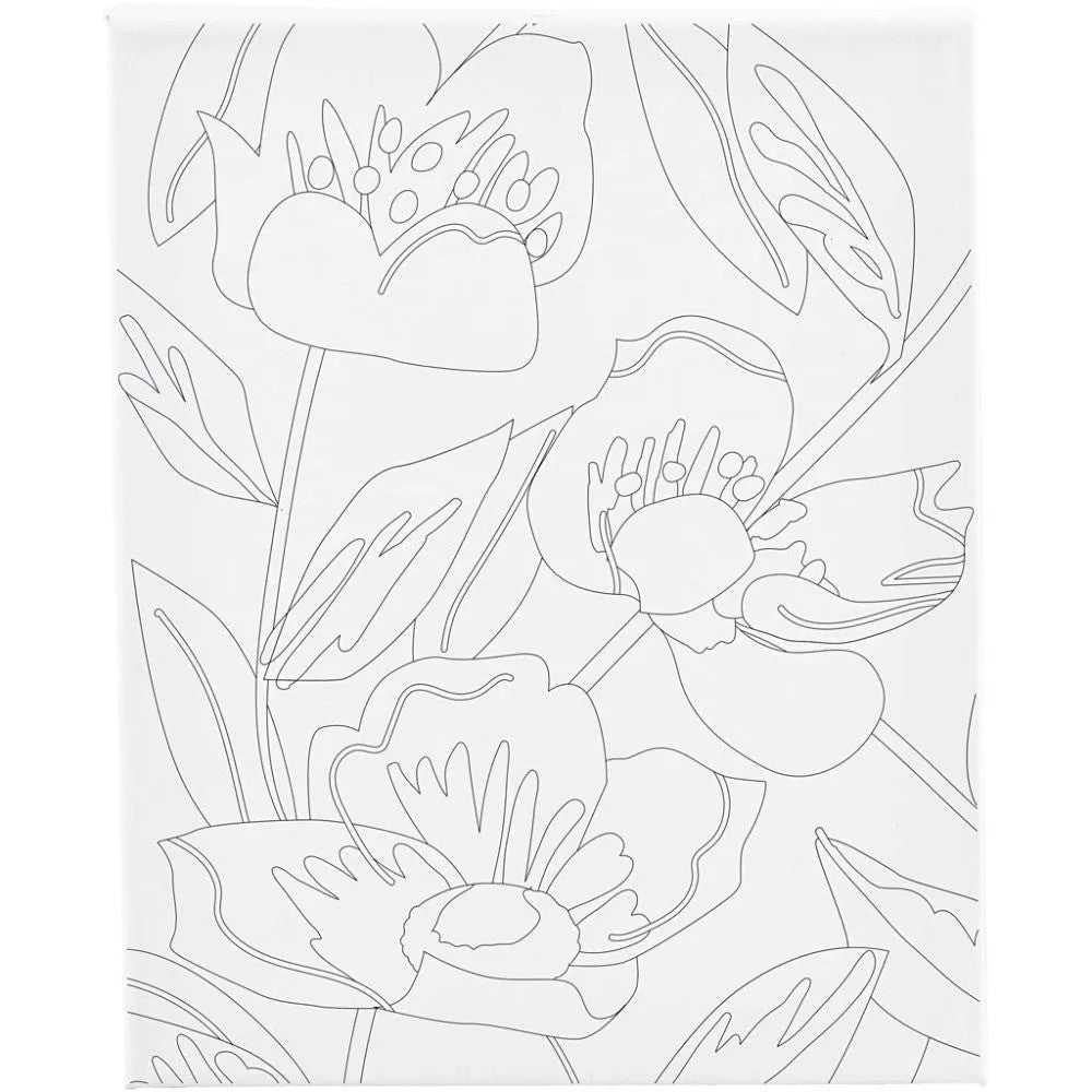 CC Leinwandbild mit Druck Mohnblume 24x30 cm