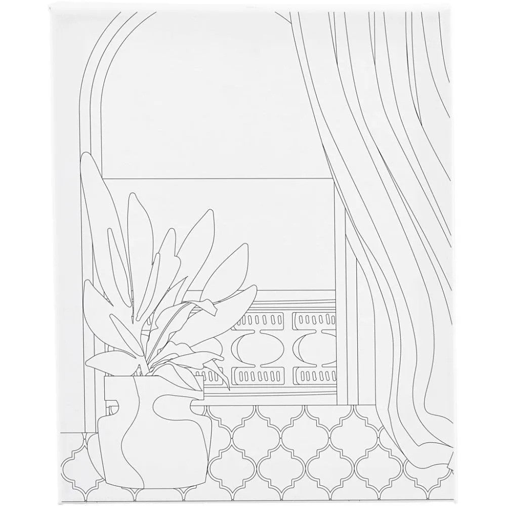 CC Schildercanvas met print Raam 24x30 cm
