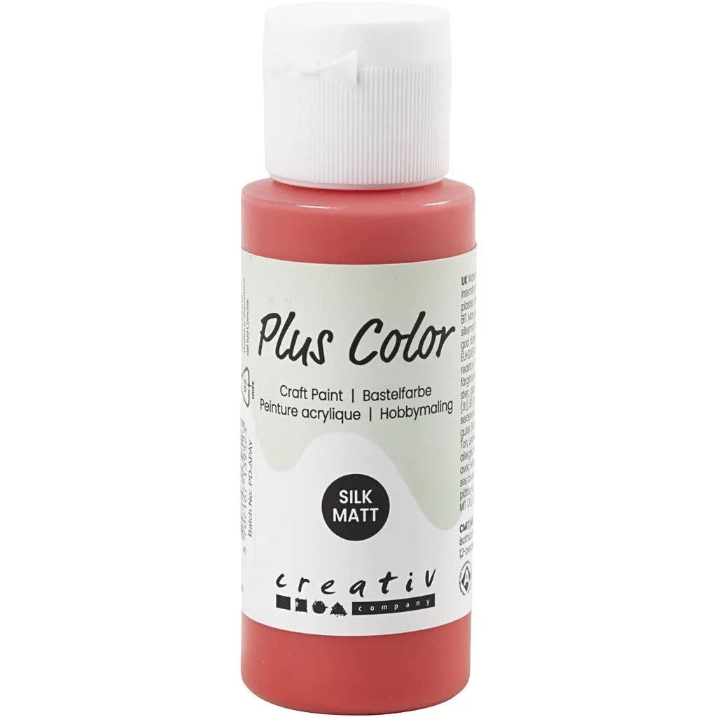 Plus Color Acrylverf Crimson Rood 60 ml