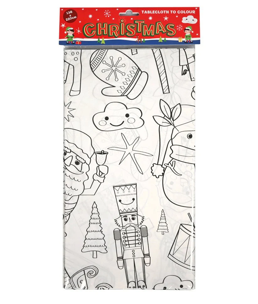 Wins Papier Tischdecke zum Ausmalen Weihnachten 138 x 220 cm