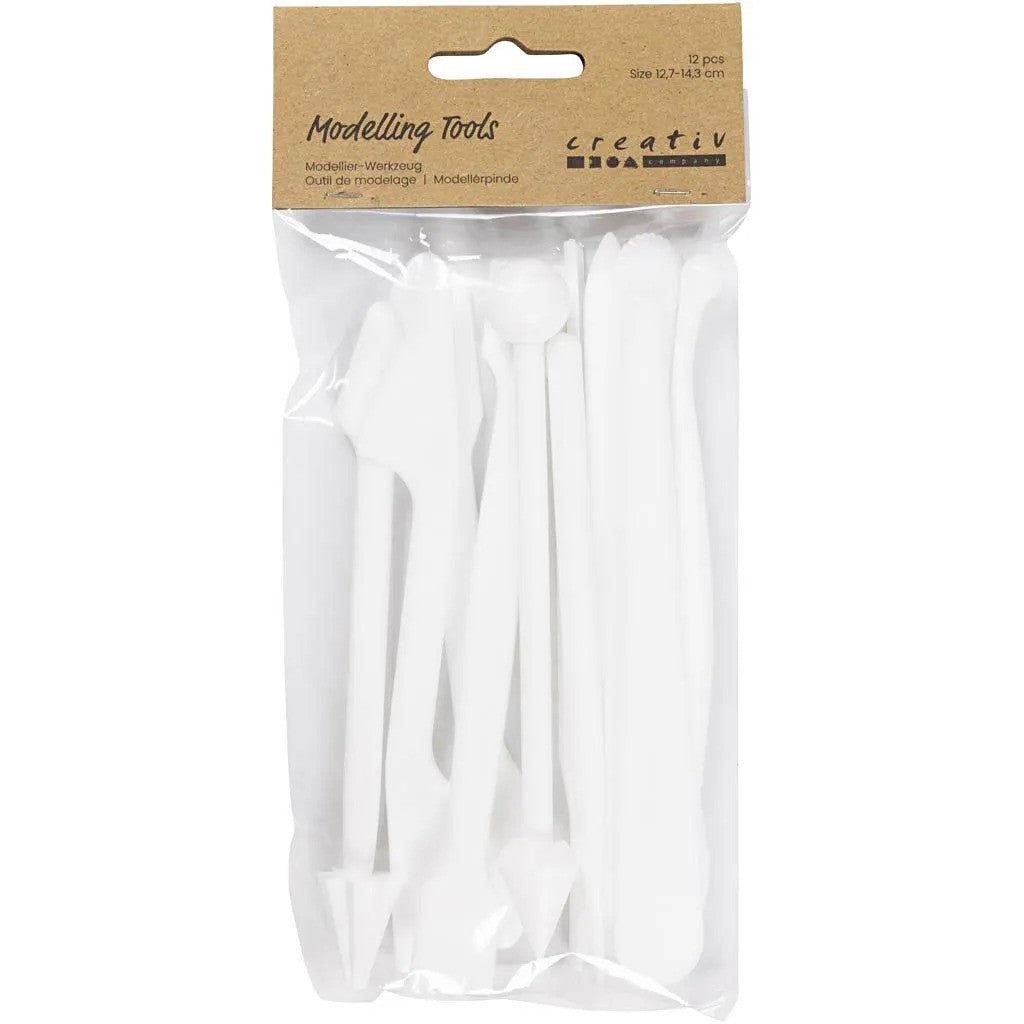 CC Modellierstäbchen 12,7-14,3 cm Weiß 12 Stück