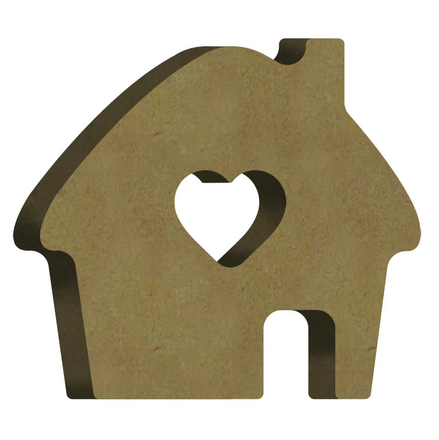 Gomille MDF Figuur Huisje 6 x 6 cm