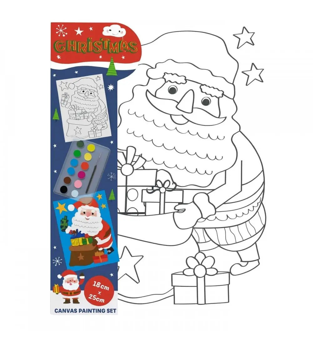 Wins Canvas Schilderset Kerst 18 x 25 cm