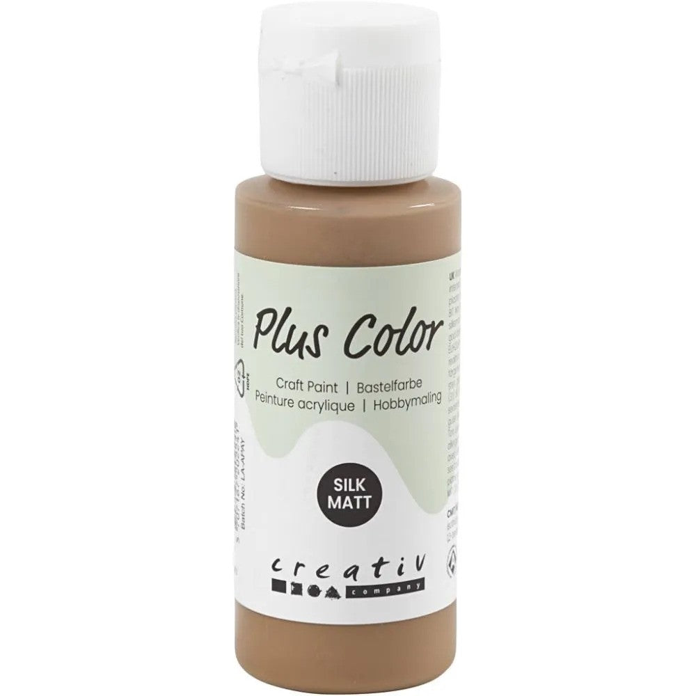 Plus Color Acrylic Paint Light Brown 60 ml