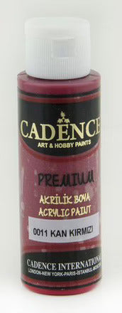 Cadence Premium Acrylic Paint 70 ml Blood Red 0011