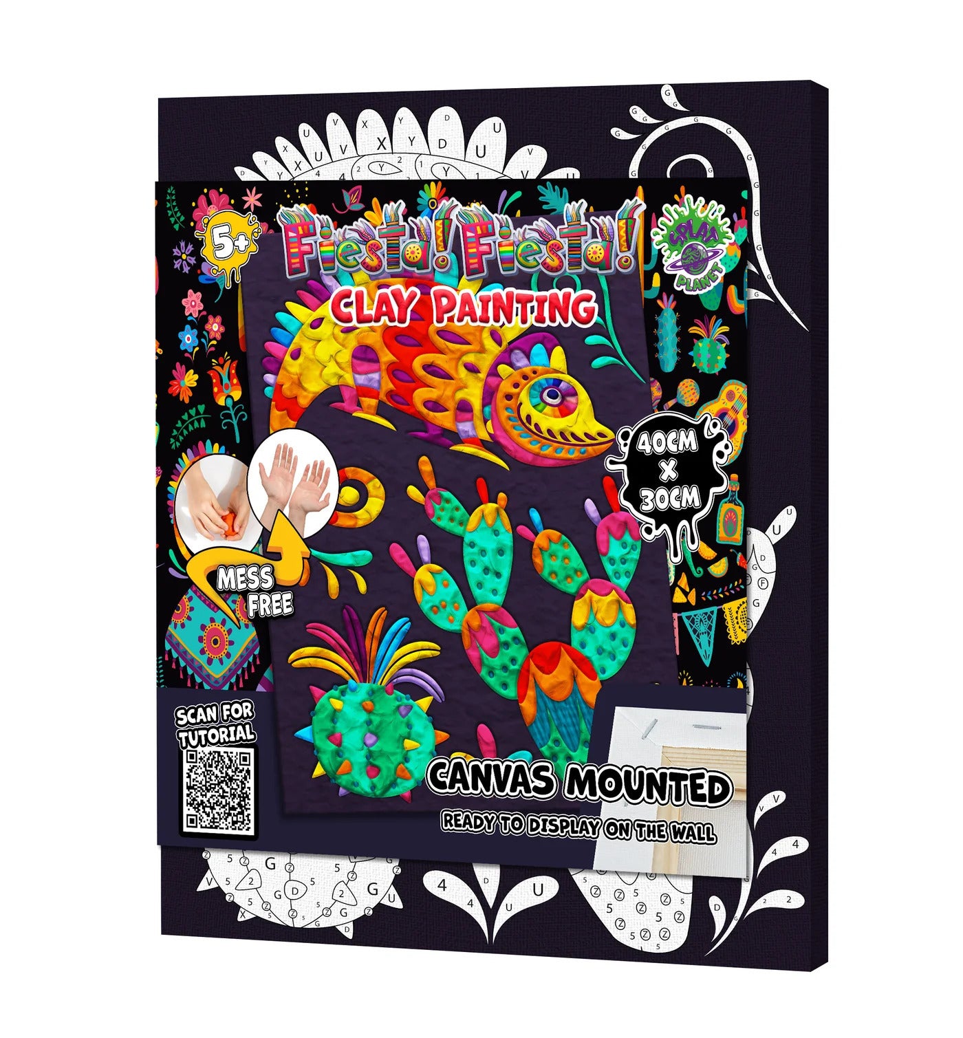 Splat Planet Clay Painting Fiesta 30 x 30 cm 350 gr