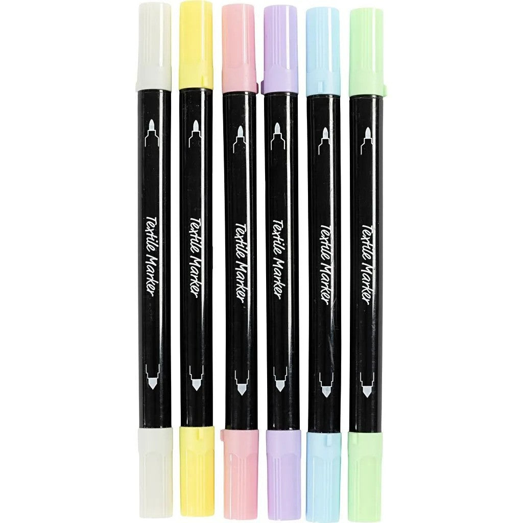 CC Fabric Markers 6 Piece Pastel Colors
