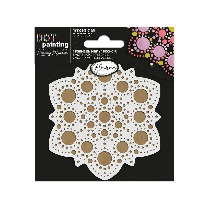 Aladine Duo Dot Painting Set Mandala 10 cm Nr. 3