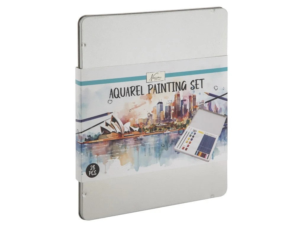 Nassau Aquarel Schilderen set 28 stuks in doos