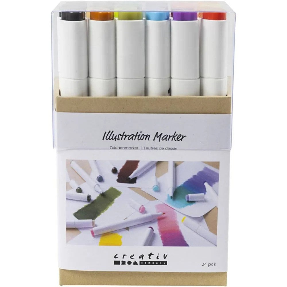 CC Alkoholmarker Pastellfarben, 24 Stück