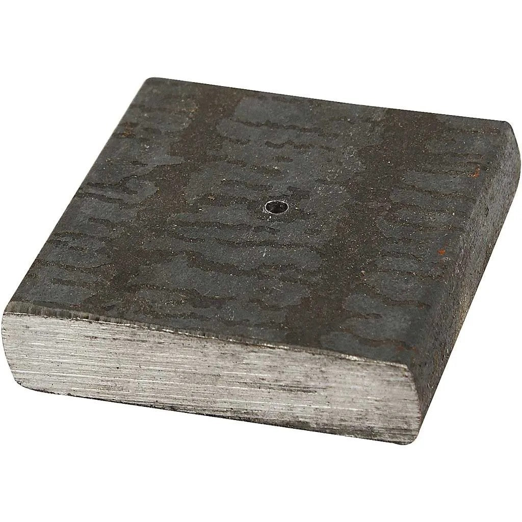 CC Metalen Voet met gat 4x4x1 cm