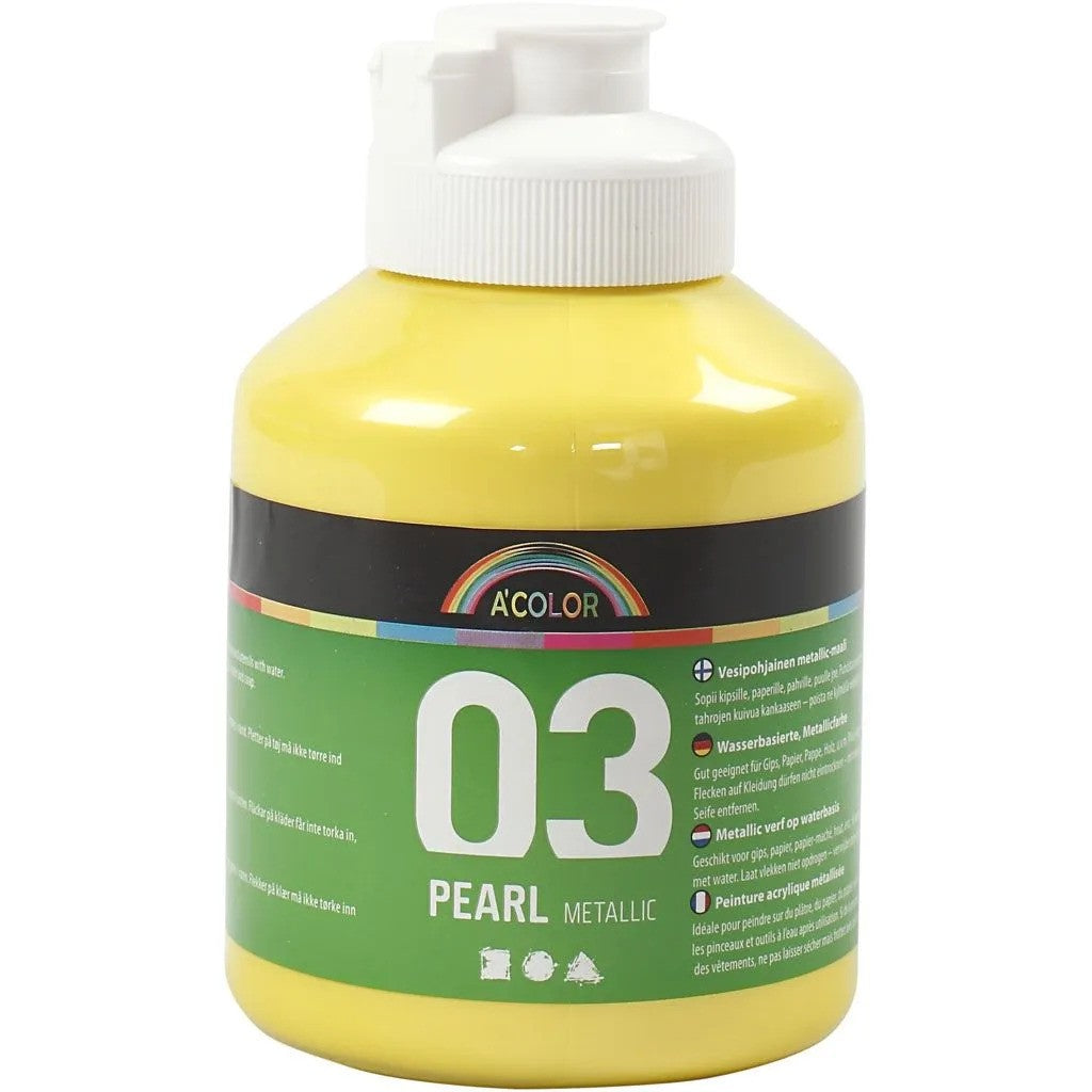 CC Metallic Acrylfarbe Gelb 500 ml