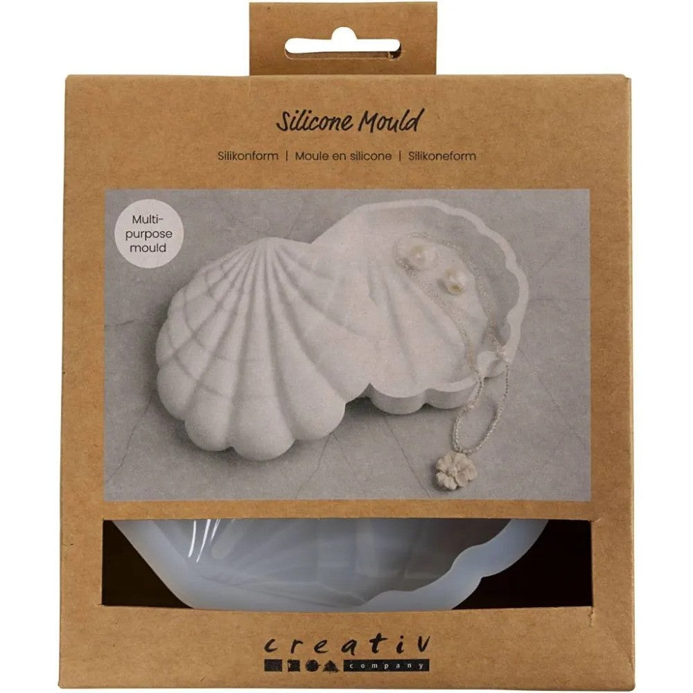 CC Silikonform Muschel H: 3 cm L: 13,2 cm B: 13,3 cm