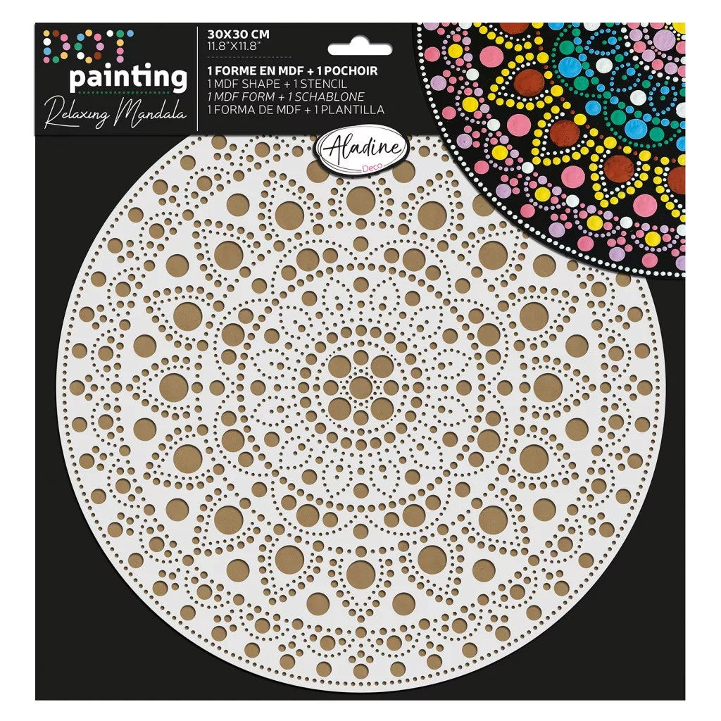Aladine Duo Dot Painting Set Mandala 30 cm Nr. 3