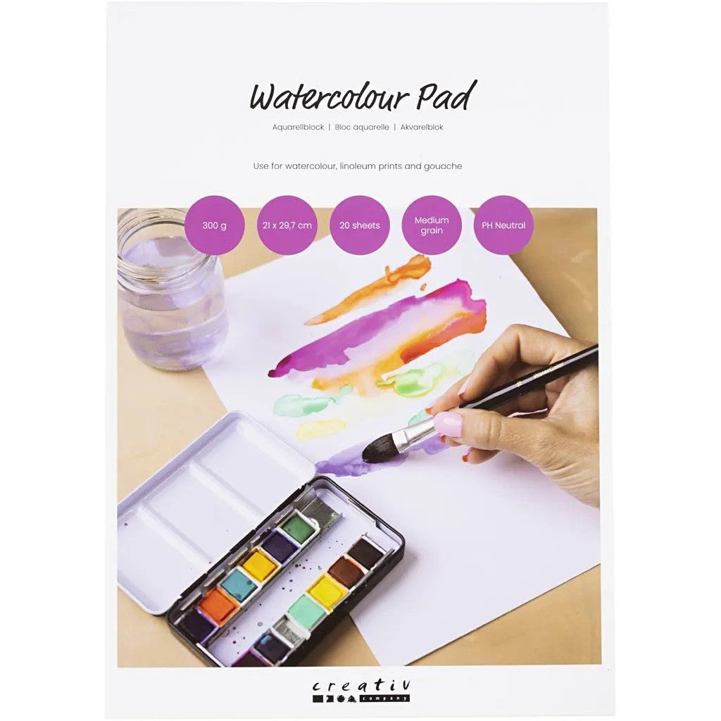 CC Watercolour Pad 20 Sheets 300 gsm A4