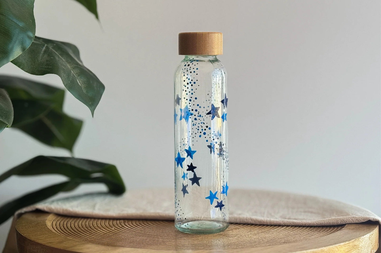 LC DIY Water Bottle Blue and Light Blue