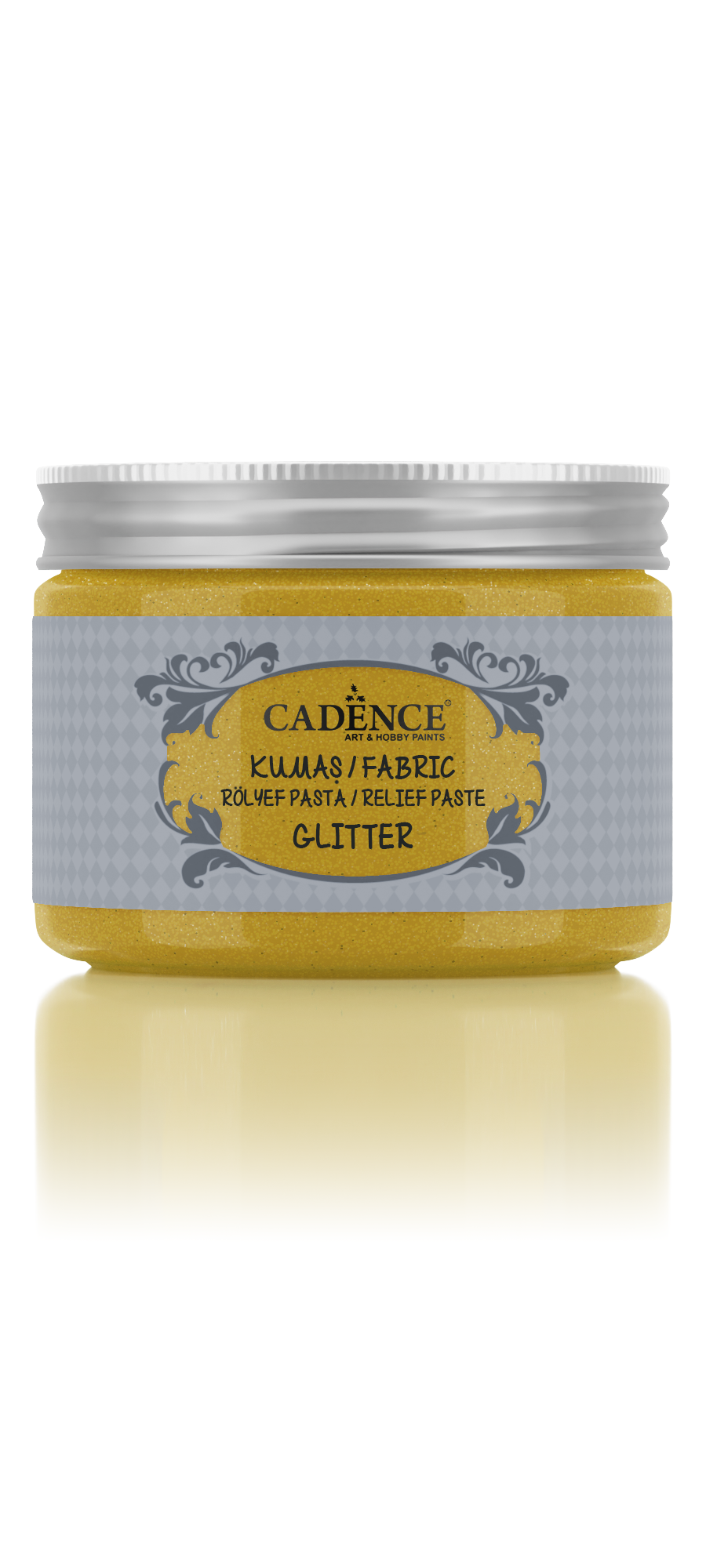 Cadence Textil-Glitzereffekt-Reliefpaste 150 ml Gold