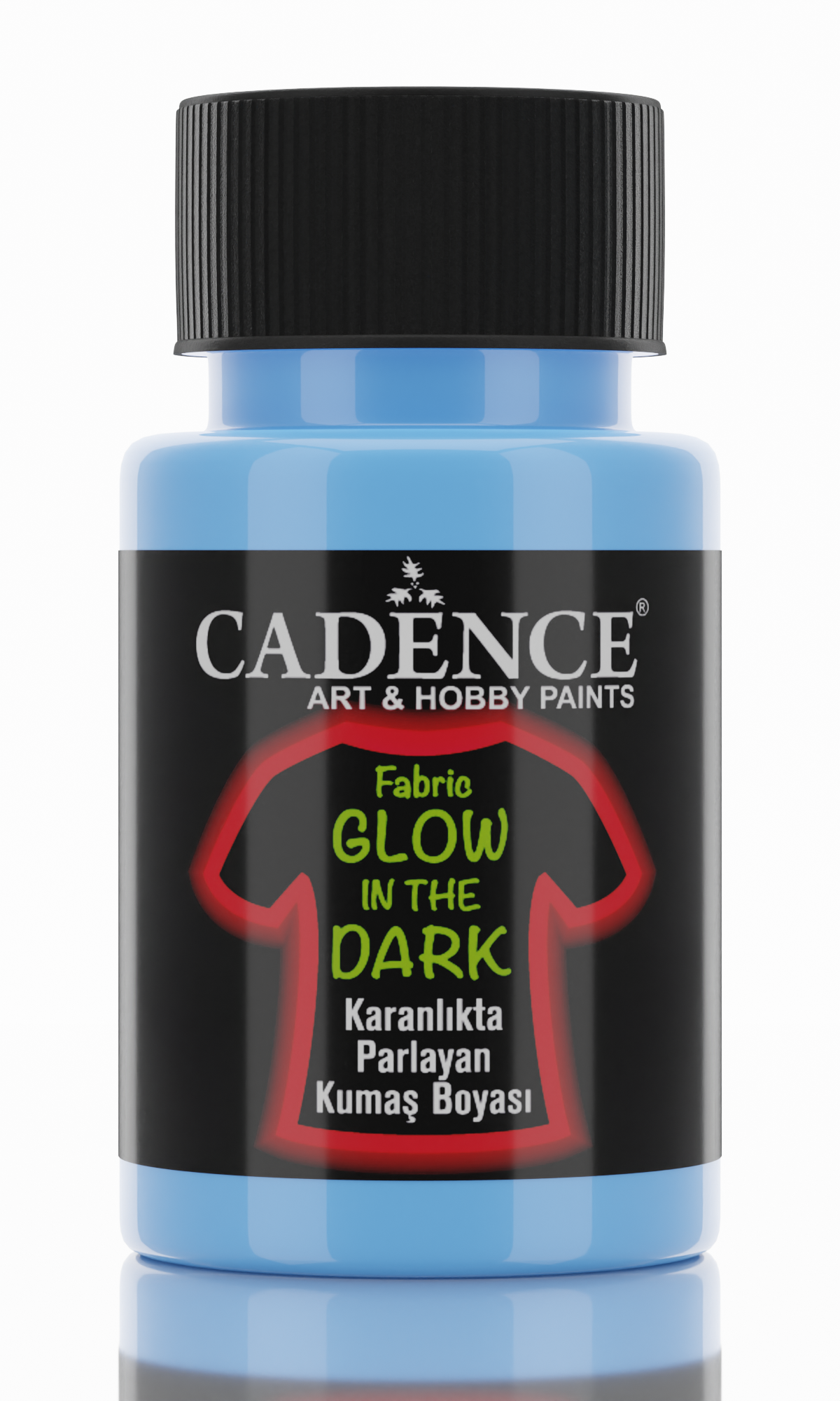 Cadence Glow in the Dark Textile Paint 50 ml Blue