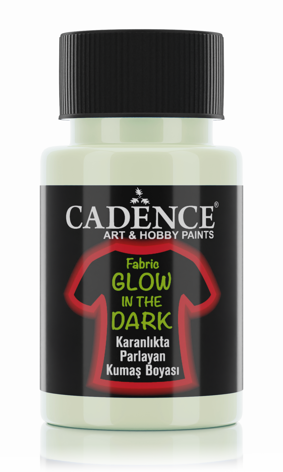Cadence Glow in the Dark Textilfarbe 50 ml Natürliches Grün
