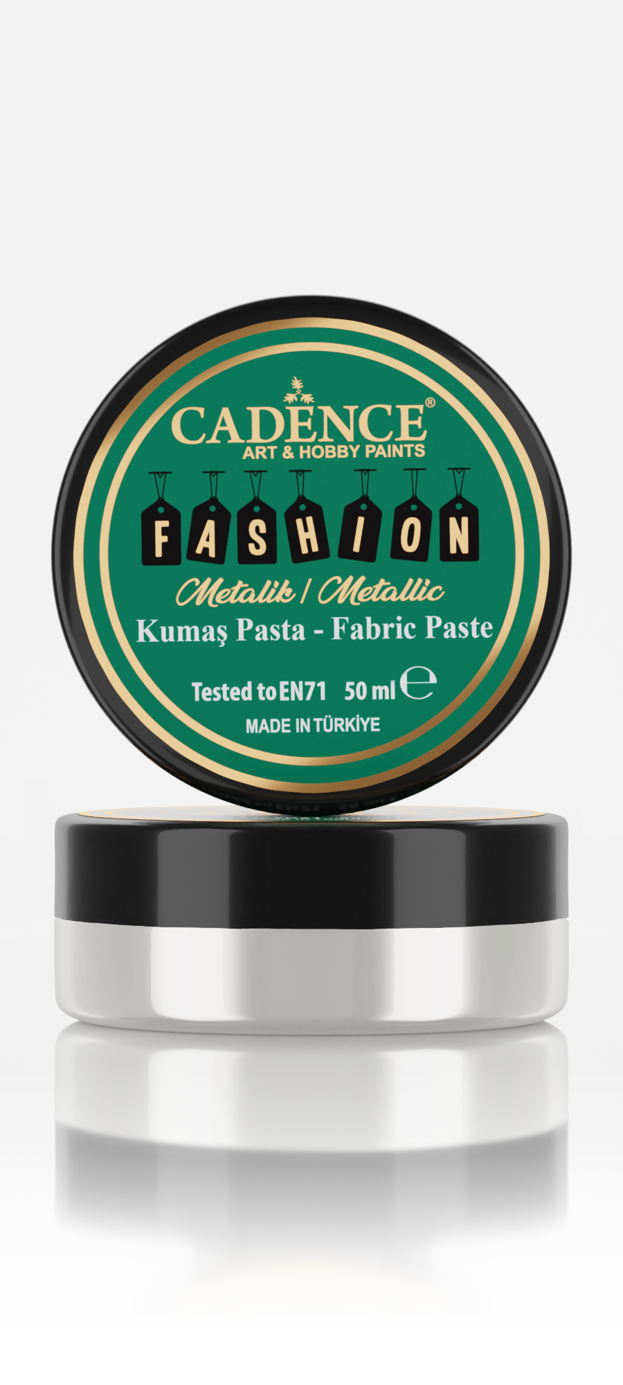 Cadence Fashion Textil Metallic Reliefpaste 50 ml Perlmutt