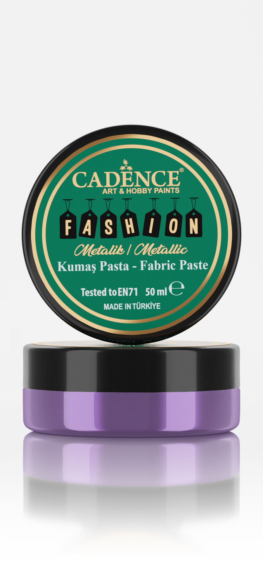 Cadence Fashion Textil Metallic Reliefpaste 50 ml Heather