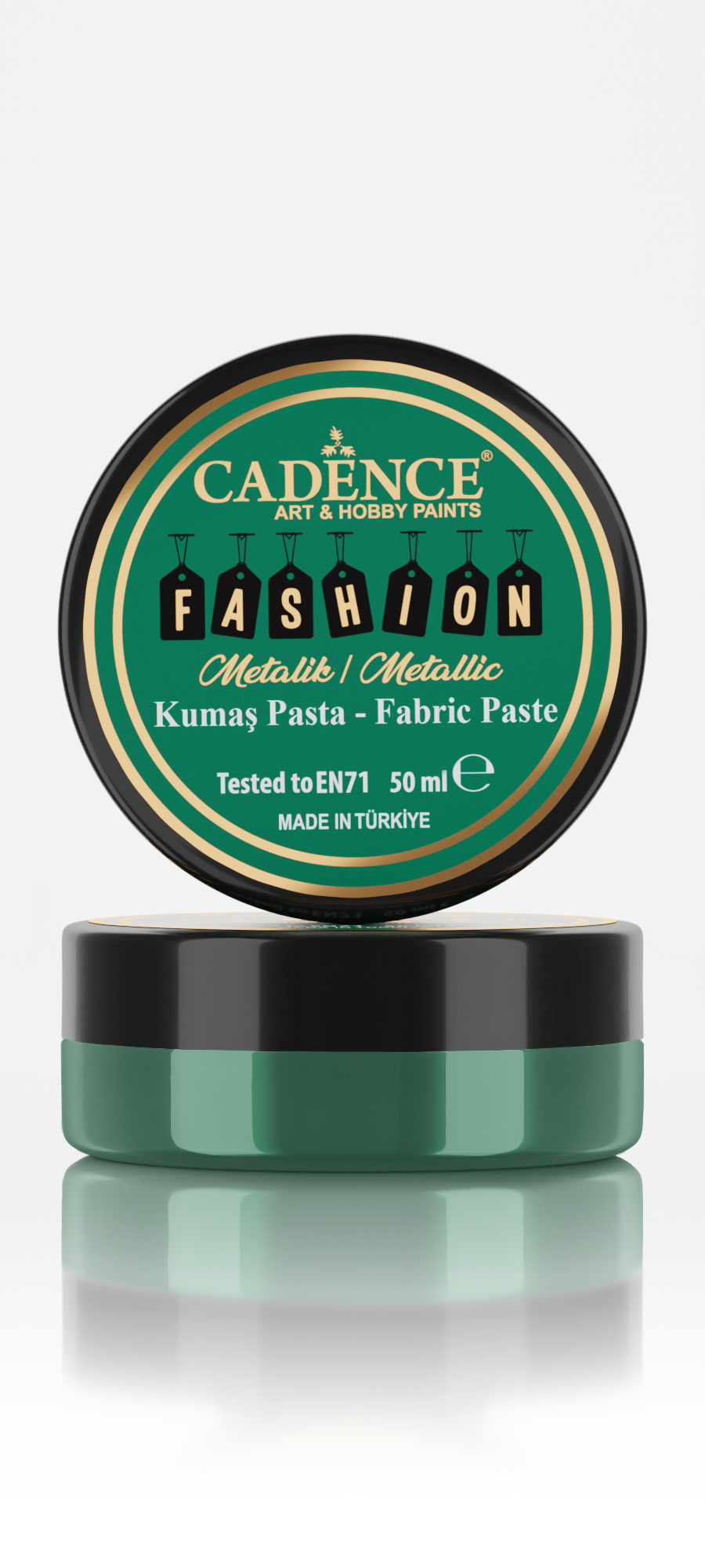 Cadence Fashion Textiel Metallic Relief Pasta 50 ml Groen