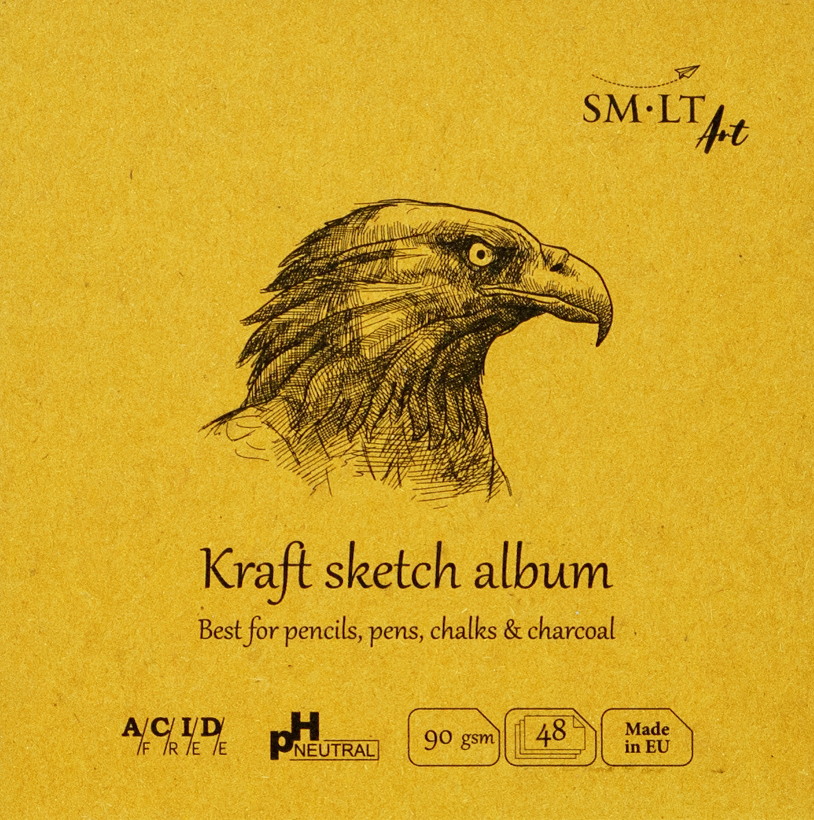 SMLT Sketchbook Square Kraft 14 cm 90gsm 48 sheets