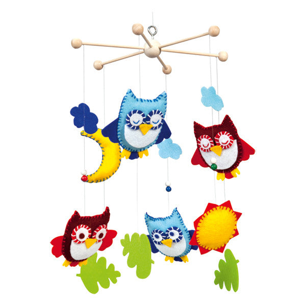 Folia Bastelset Mobile Eulen 19 Teile