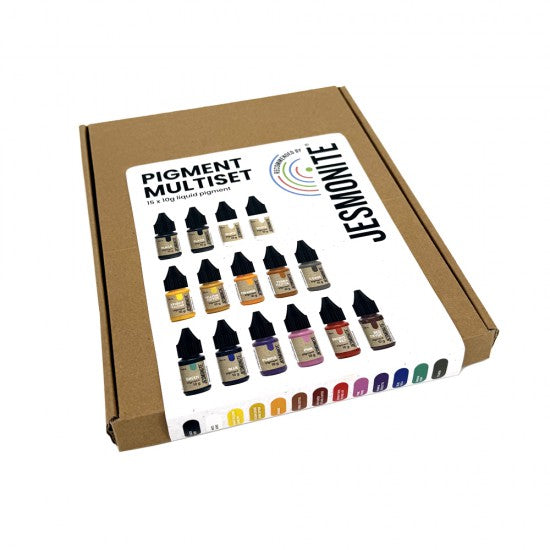 Jesmonite Pigment-Set 15 x 10g in einer Box