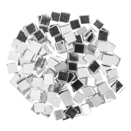 Mosaic Tile Mirror Mosaic Pieces Silver 125gr 170 pieces