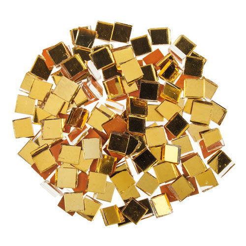 Mosaic Tile Mirror Mosaic Stones Golden Yellow 125gr 170 pieces