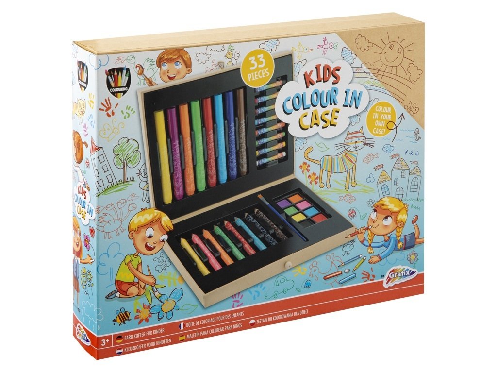 Grafix Kids in Colour Colouring Set 33-piece