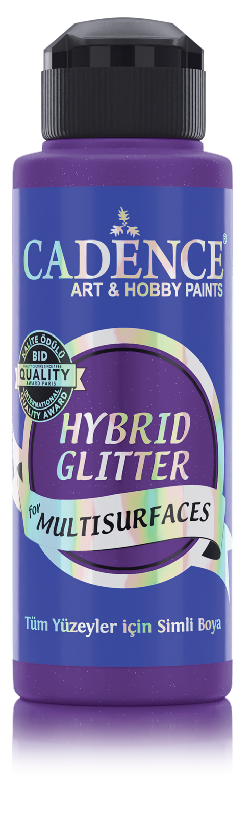 Cadence Hybrid Acrylfarbe Glitzer 120 ml Lila