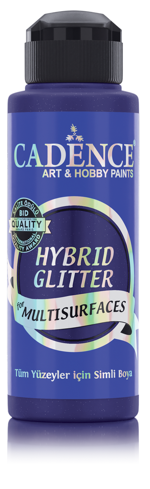 Cadence Hybrid Acrylic Paint Glitter 120 ml Ultramarine