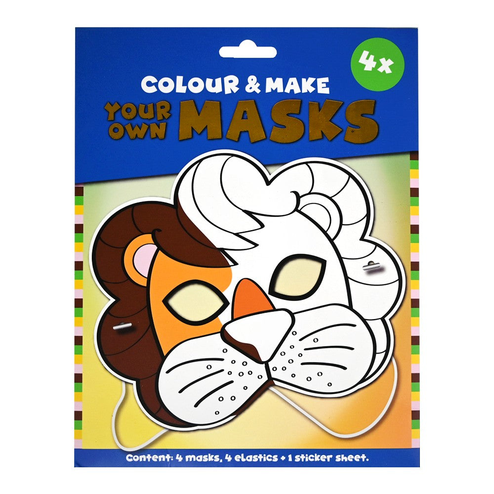 Gewinne Farbe und gestalte deine eigenen Masken Löwe