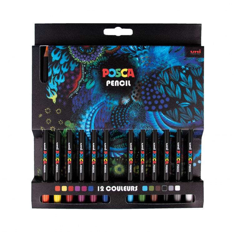 Uni Posca Potlood Set 12 stuks