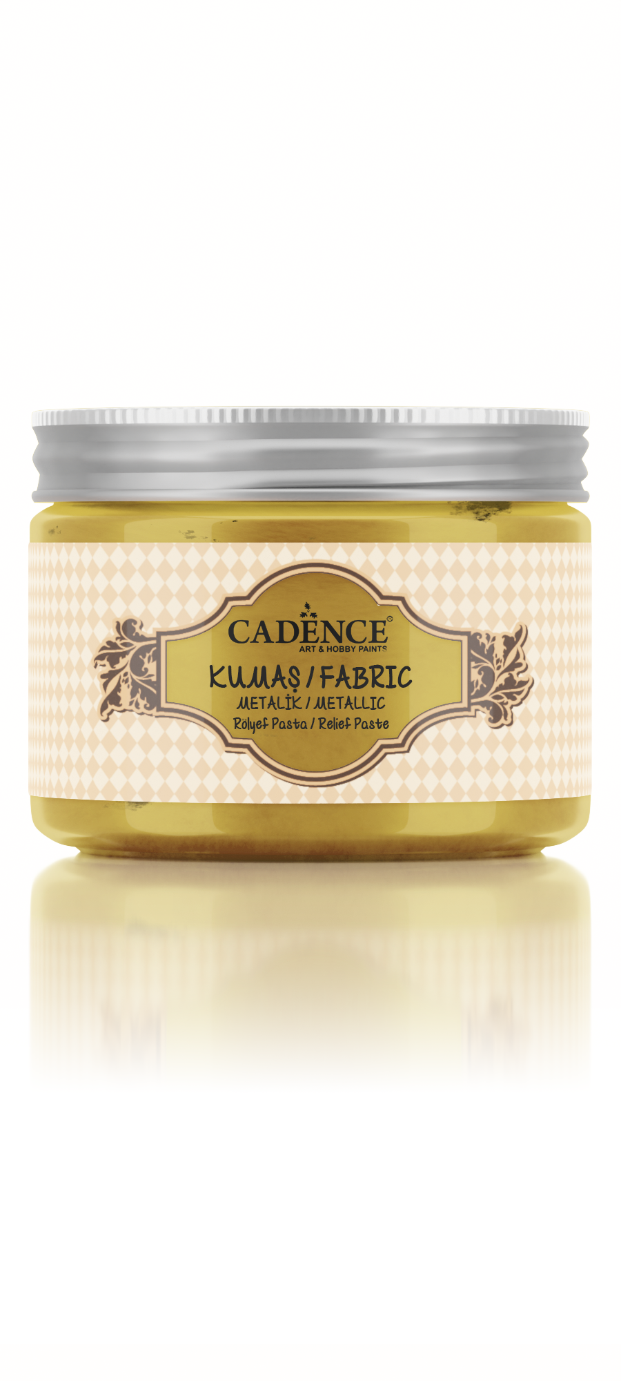 Cadence Textile Metallic Relief Paste 150 ml Gold