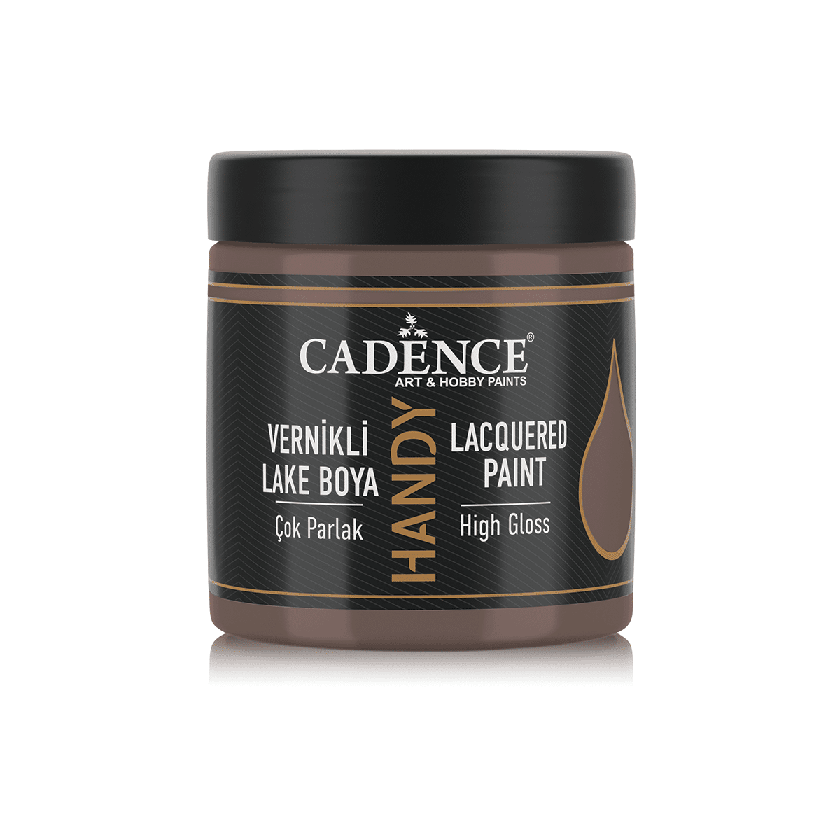 Cadence High Gloss Acrylic Paint 250 ml Warm Brown