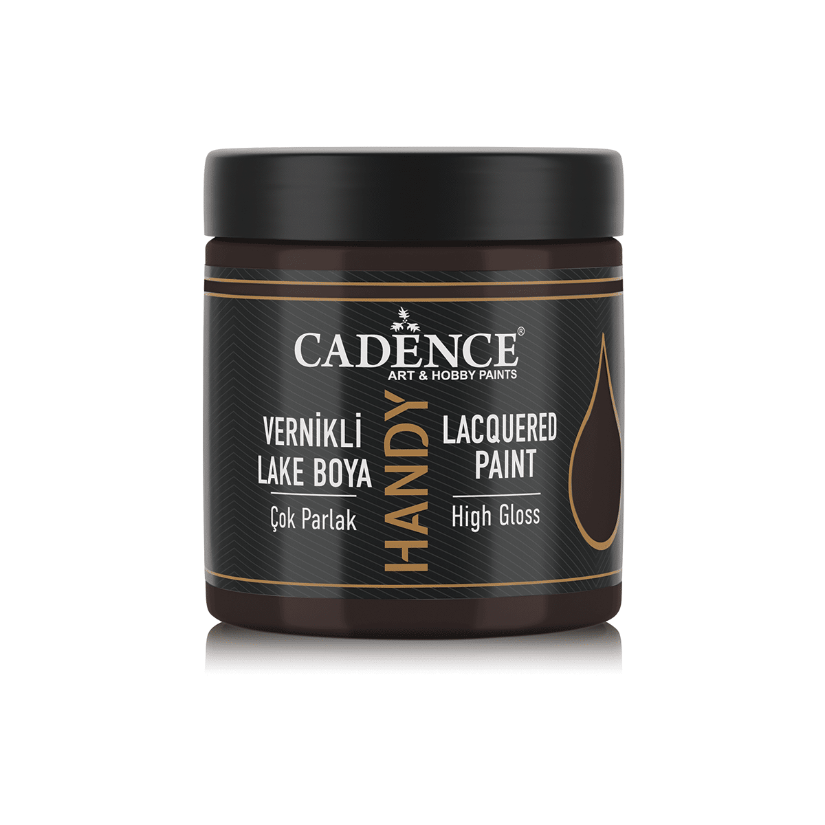 Cadence High-Gloss Acrylic Paint 250 ml Dark Chocolate
