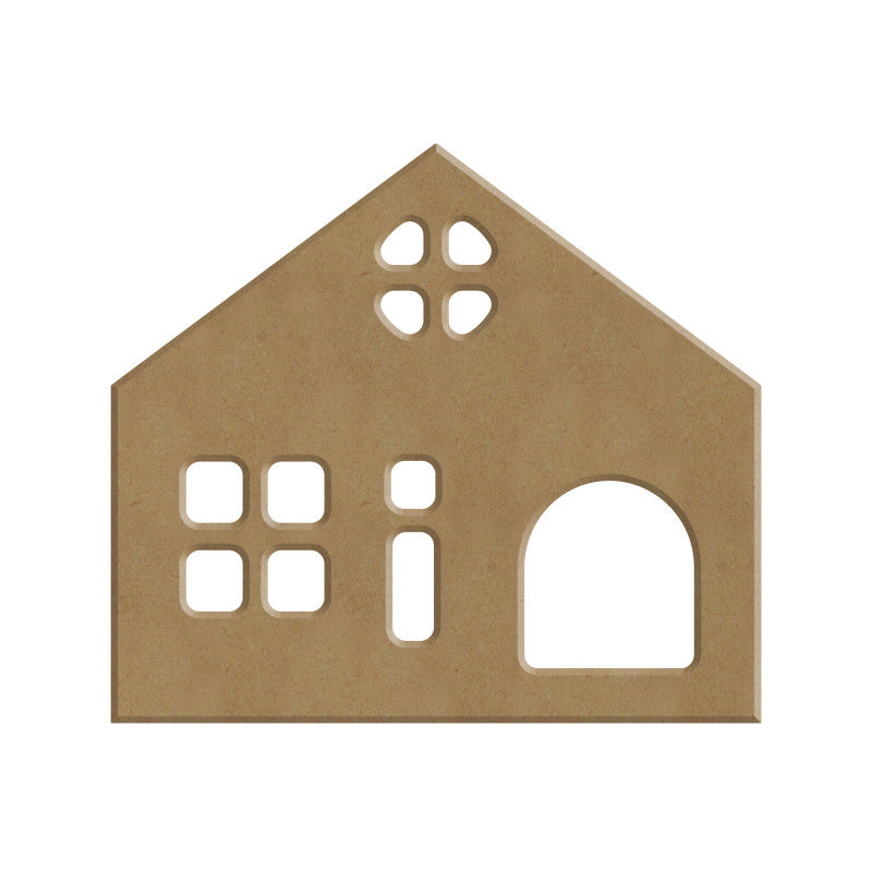 Gomille MDF Figur 10x9 cm Skandinavisches Haus