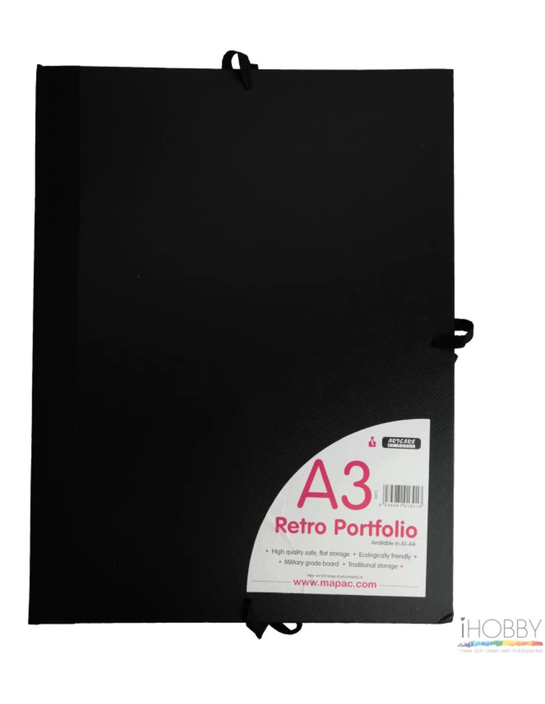 Mapac Retro Portfolio tekenmap A3 Zwart