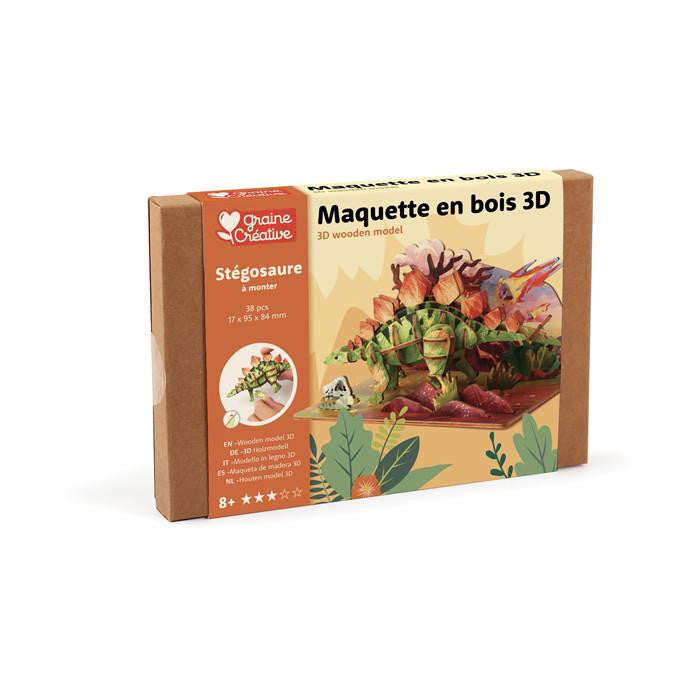 GC Holz 3D Puzzle Stegosaurus